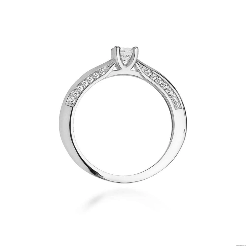 Pierścionek W0009 Diament Laboratoryjny 0,30ct białe złoto