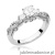 Pierścionek W0023 Diament Laboratoryjny 0,70ct białe złoto