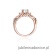 Pierścionek W0023 Diament Laboratoryjny 0,70ct różowe złoto
