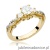 Pierścionek W0023 Diament Laboratoryjny 0,70ct żółte złoto