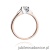 Pierścionek W0155 Diament Laboratoryjny 0,25ct różowe złoto