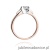 Pierścionek W0155 Diament Laboratoryjny 0,30ct różowe złoto