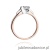 Pierścionek W0155 Diament Laboratoryjny 0,50ct różowe złoto
