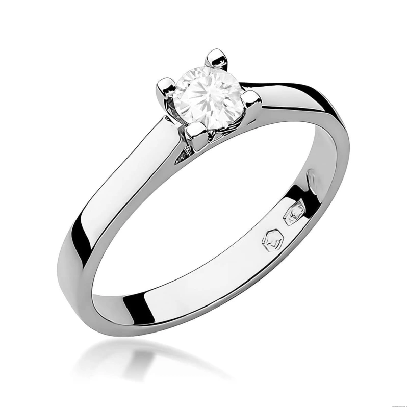 Pierścionek W0221B Diament Laboratoryjny 0,20ct białe złoto