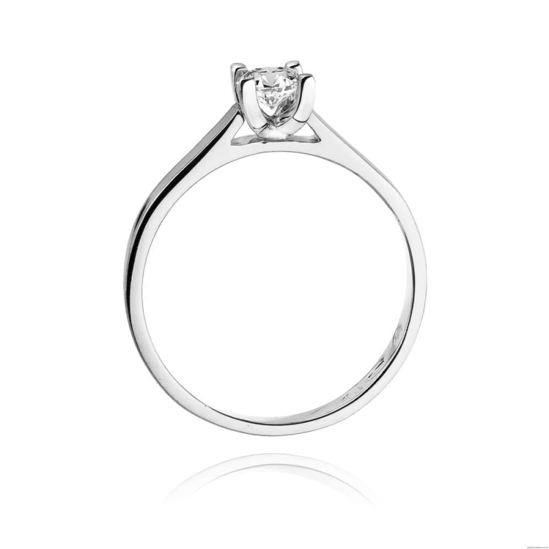 Pierścionek W0221B Diament Laboratoryjny 0,20ct białe złoto