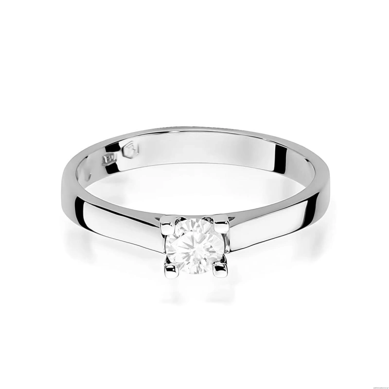 Pierścionek W0221B Diament Laboratoryjny 0,25ct białe złoto