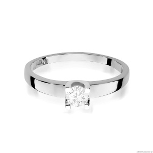 Pierścionek W0225B Diament Laboratoryjny 0,25ct białe złoto