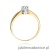 Pierścionek W0228 Diament Laboratoryjny 0,20ct żółte złoto