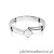Pierścionek W0231B Diament Laboratoryjny 0,30ct białe złoto