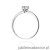 Pierścionek W0231B Diament Laboratoryjny 0,30ct białe złoto