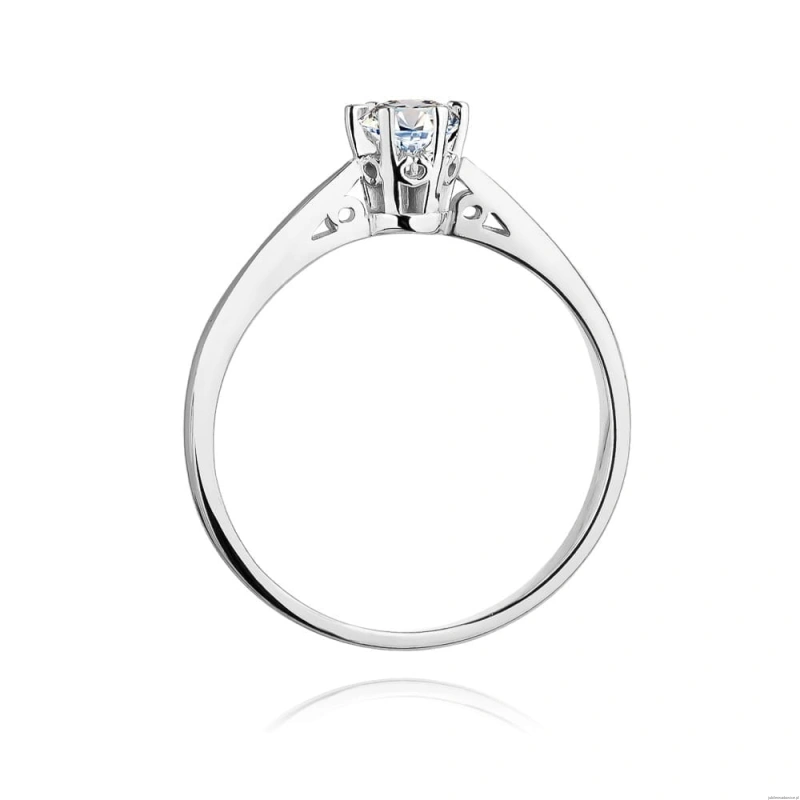 Pierścionek W0234 Diament Laboratoryjny 0,25ct białe złoto