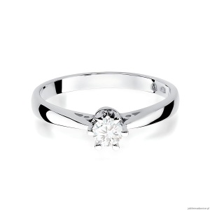 Pierścionek W0234 Diament Laboratoryjny 0,30ct białe złoto