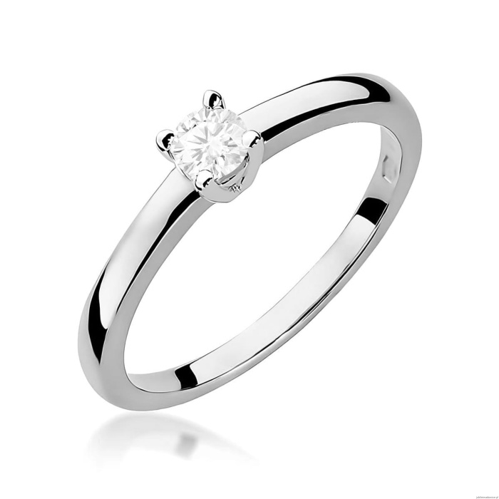 Pierścionek W0292 Diament Laboratoryjny 0,25ct białe złoto