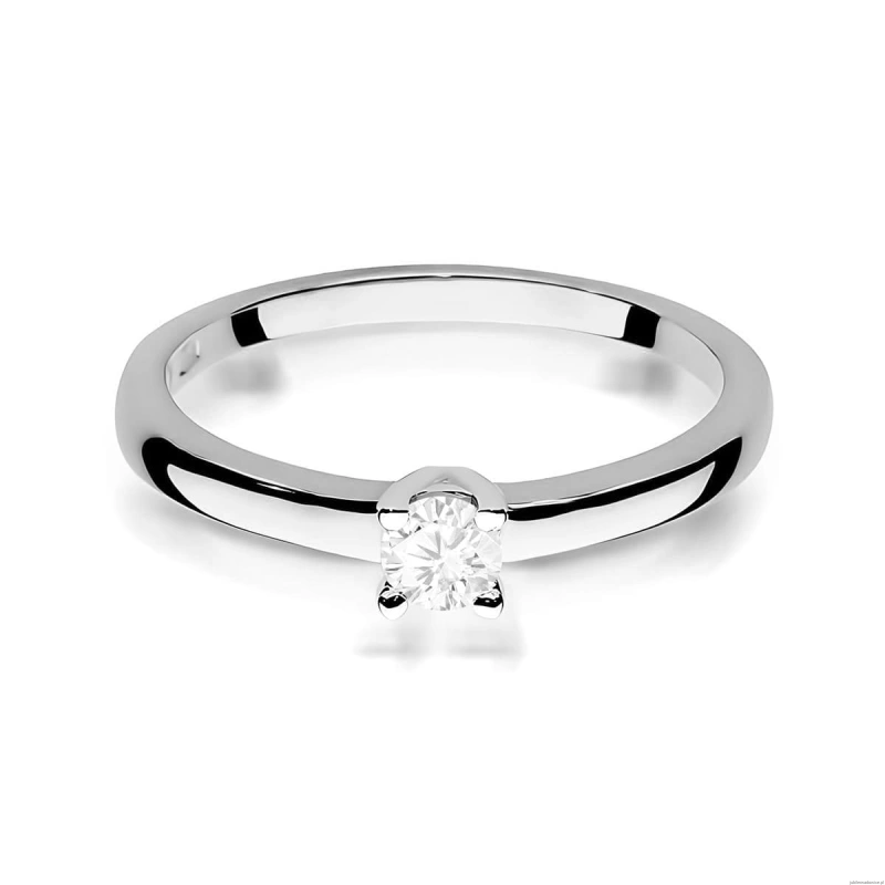 Pierścionek W0292 Diament Laboratoryjny 0,25ct białe złoto