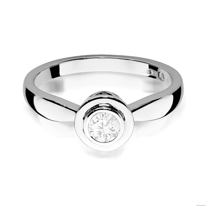 Pierścionek W0294 Diament Laboratoryjny 0,30ct białe złoto