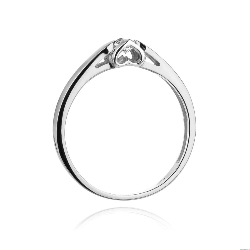 Pierścionek W0320 Diament Laboratoryjny 0,30ct białe złoto
