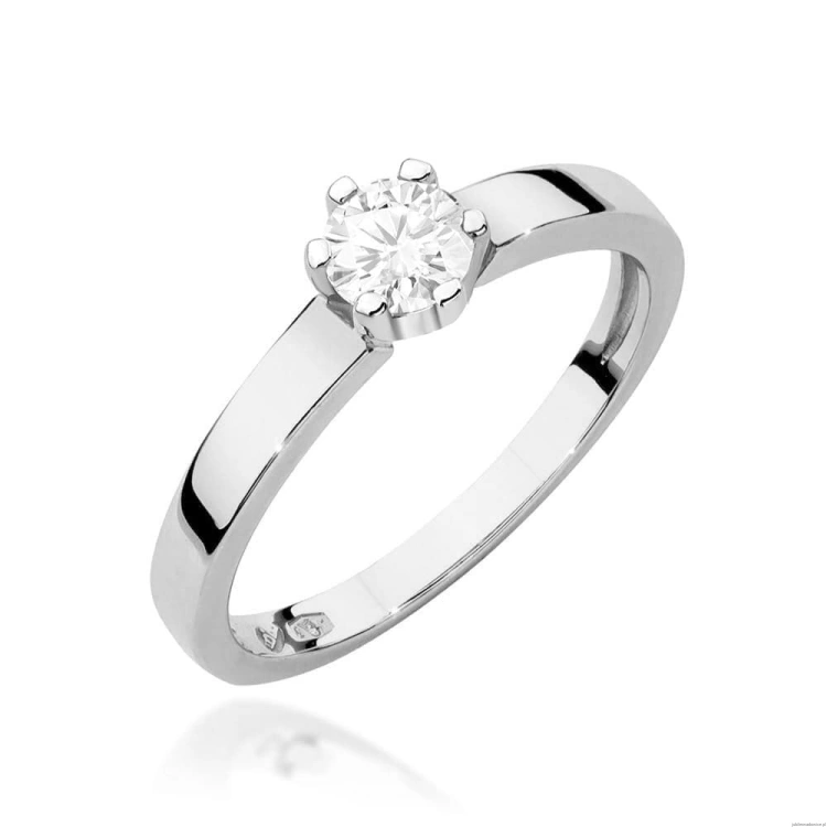 Pierścionek W0562 Diament Laboratoryjny 0,25ct białe złoto
