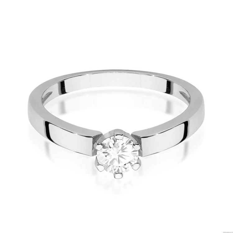 Pierścionek W0562 Diament Laboratoryjny 0,25ct białe złoto