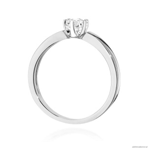 Pierścionek W0562 Diament Laboratoryjny 0,25ct białe złoto