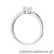Pierścionek W0562 Diament Laboratoryjny 0,25ct białe złoto