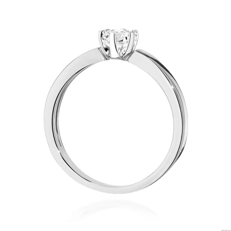 Pierścionek W0562 Diament Laboratoryjny 0,25ct białe złoto