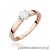 Pierścionek W0562 Diament Laboratoryjny 0,25ct różowe złoto