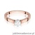 Pierścionek W0562 Diament Laboratoryjny 0,25ct różowe złoto