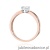 Pierścionek W0562 Diament Laboratoryjny 0,25ct różowe złoto