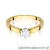 Pierścionek W0562 Diament Laboratoryjny 0,25ct żółte złoto