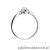 Pierścionek W0329 Diament Labolatoryjny 0,10ct białe złoto