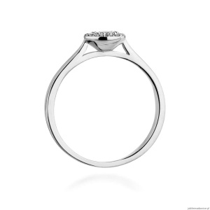 Pierścionek W0362 Diament Laboratoryjny 0,15ct białe złoto