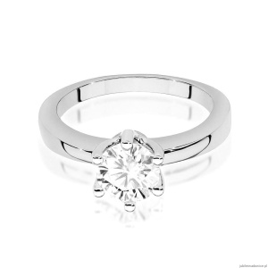 Pierścionek W0482 Diament Labolatoryjny 1,00ct białe złoto