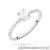 Pierścionek W0582 diament laboratoryjny 0,30ct białe złoto