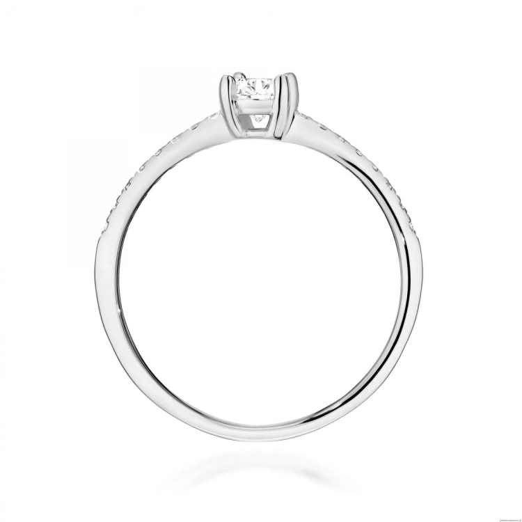 Pierścionek W0582 diament laboratoryjny 0,30ct białe złoto