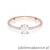 Pierścionek W0582 z diament laboratoryjny 0,30ct różowe złoto