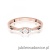 Pierścionek W0682 Diament 0,01ct różowe złoto