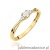 Pierścionek W0682 Diament 0,01ct żółte złoto