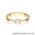 Pierścionek W0682 Diament 0,01ct żółte złoto