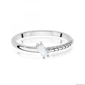 Pierścionek W0683 Diament 0,10ct białe złoto
