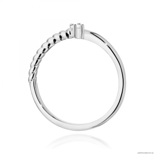 Pierścionek W0683 Diament 0,10ct białe złoto