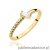 Pierścionek W0683 Diament 0,10ct żółte złoto