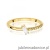 Pierścionek W0683 Diament 0,10ct żółte złoto