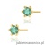 Kolczyki K0222 Szmaragd 2 x 0,30ct żółte złoto