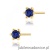 Kolczyki K0222 Szafir 2 x 0,15ct żółte złoto
