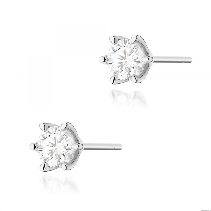 Kolczyki K0575 Diament 2 x 1.00ct białe złoto