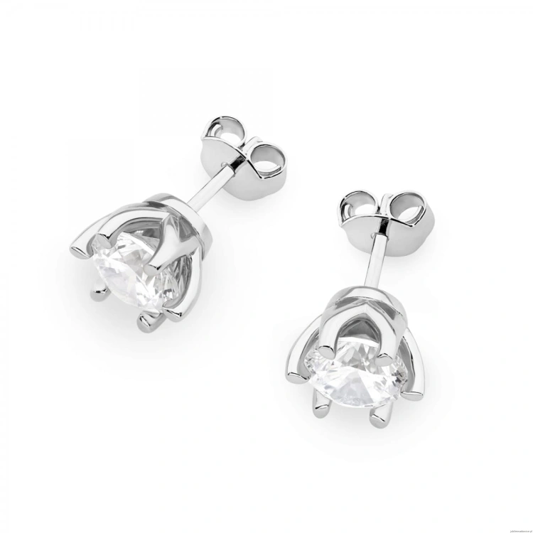 Kolczyki K0575 Diament 2 x 1.00ct białe złoto