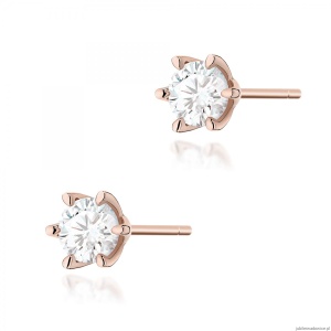 Kolczyki K0575 Diament 2 x 1.00ct różowe złoto