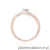 Pierścionek W0262 Diament 0,10ct różowe złoto