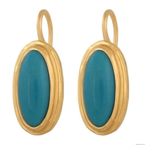 Kamienie imitowane Turkus Kolczyki 5900025611852