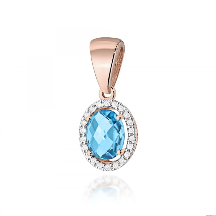 Zawieszka Z0080 Topaz Swiss 1,70ct różowe złoto